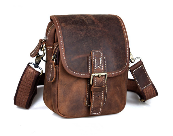 Men Messenger Bag Genuine Leather Crossbody Bag Business Casual Shoulder Bags
